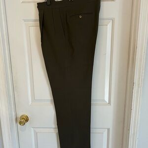 Olive/Brown Dress Pants with Tailored Fit